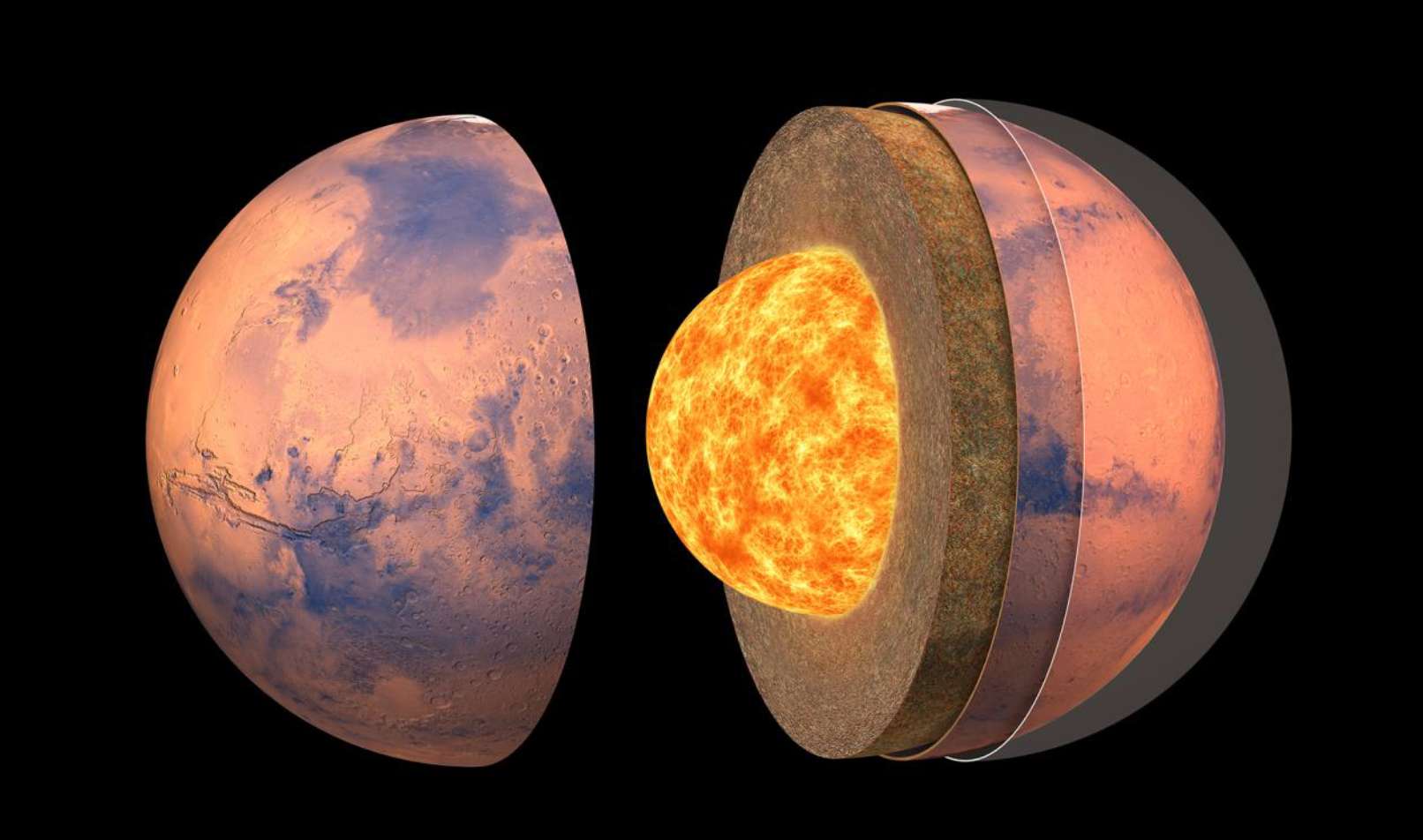 Révélations : le noyau de Mars serait entièrement liquide !